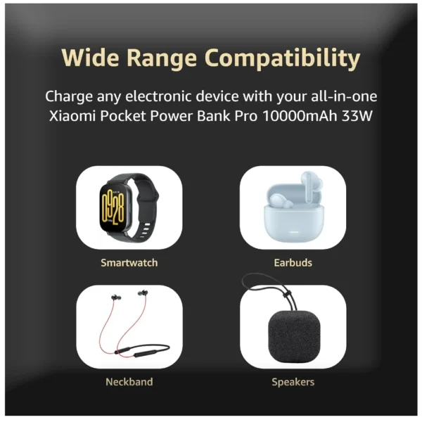 Xiaomi Pocket pro 10000mAh Fast Charging Power Bank - Image 9